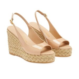Stuart Weitzman Island peep toe espadrilles. Never worn . 6.5
